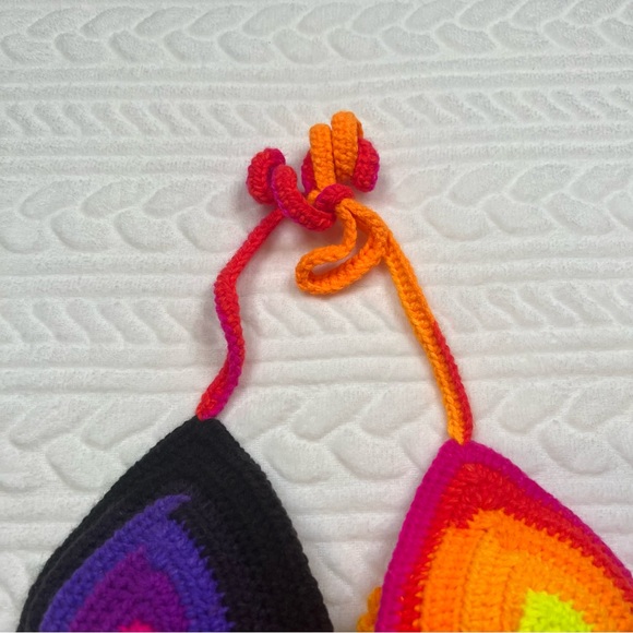 🖤 3/$15 🖤 Handmade Womans Crochet Bikini Top - Picture 2 of 9